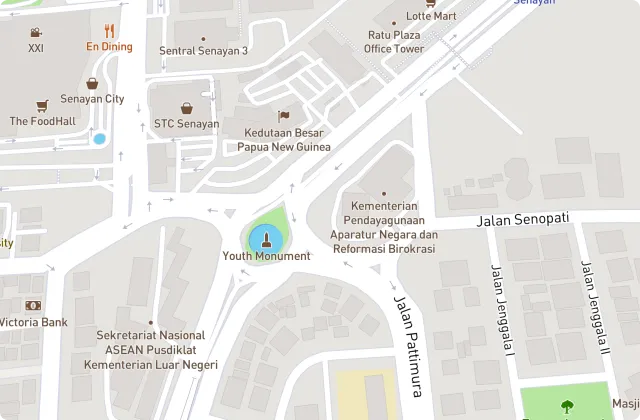 Peta Lokasi Kantor Kementerian PANRB